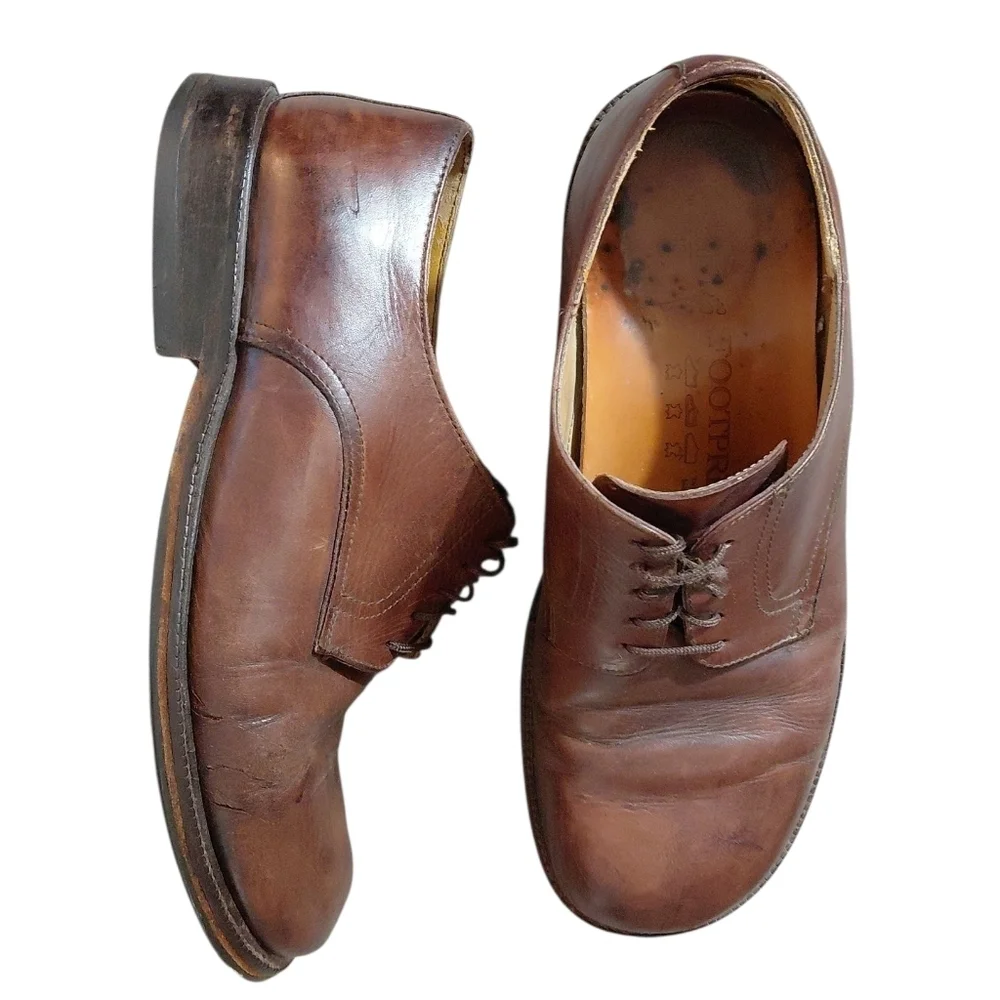 Birkenstock Brown Leather Oxfords Men's Brown Lace Up Shoes Size 12